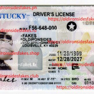 Kentucky Driver License(KY 2024 PolyCard)