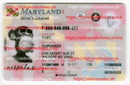 Maryland Driver License(New MD 2022 PolyCard)