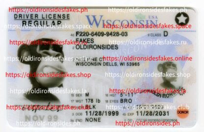 Wisconsin Driver License(WI 2022 PolyCard)
