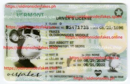 Vermont Driver License(VT 2023 PolyCard)
