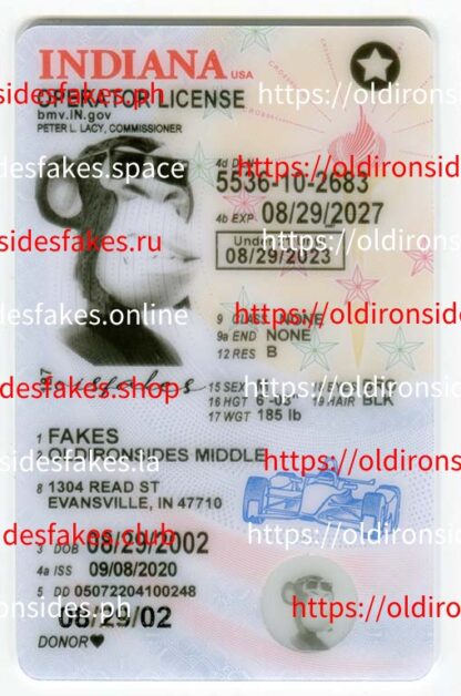 Indiana Driver License(New IN U21 2023 PolyCard)