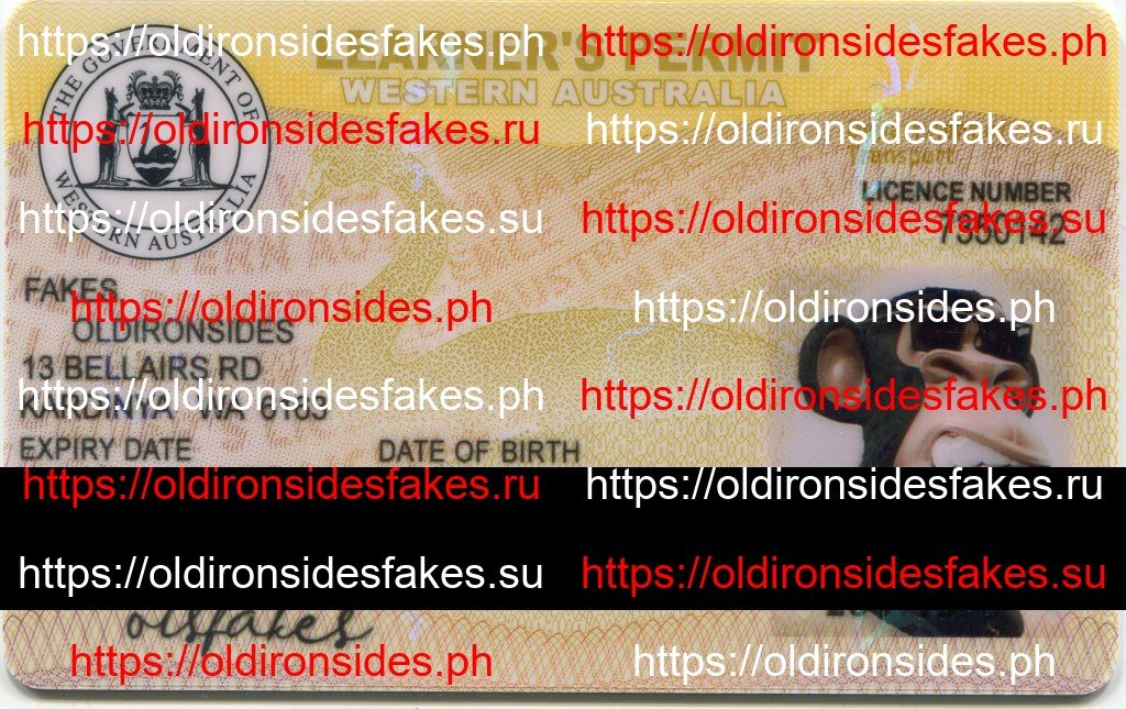 Western Australia Provisional fake ID